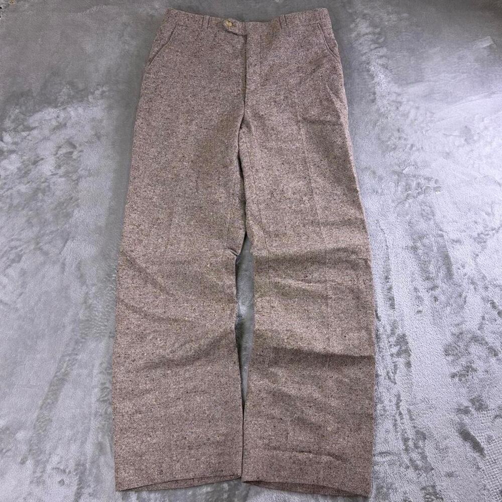 The Company Brown Tweed Straight Leg Dress Pants 30x30